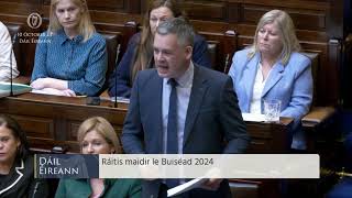 WATCH Pearse Doherty gives Sinn Féins response to Budget 2024 in full [upl. by Neil455]