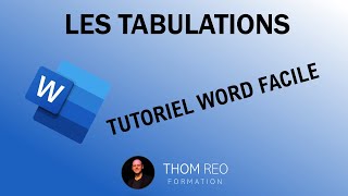 Les taquets de TABULATION Cours Microsoft Word [upl. by Hilliary156]