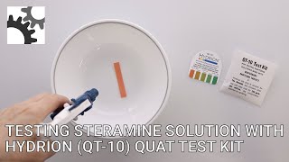 Hydrion QT10 Quat Test Kit [upl. by Hserus]