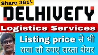 Delhivery Logistics Services Share latest news today [upl. by Xxam]