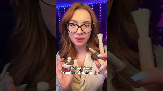 ASMR Doing Your Wooden Makeup 🪵🥹 shorts asmr makeup [upl. by Bohlen368]