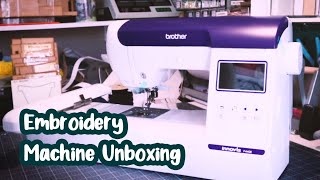 Brother Innovis F440EPE800 equivalent Embroidery Machine Unboxing  Brilliance sneak peak [upl. by Ario]