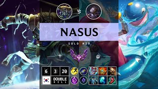 Nasus Mid vs Orianna  KR Master Patch 1412 [upl. by Mcknight124]