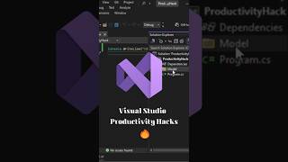 Visual Studio 2022 Productivity Hack 🔥 coding webdesign dotnet visualstudio2022 [upl. by Vinay782]