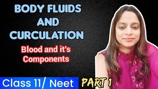 Body Fluids and Circulation Part 1Blood And Its ComponentClass 11NCERTNEET Dr Shruti [upl. by Nylinej]