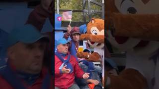 Mascot Teaches a Lesson to Rude Fan with a Beer Splash shorts [upl. by Naujad]