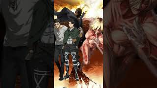 eren and levi vs titan anime shorts [upl. by Tiebold814]