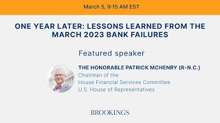 One year later Lessons learned from the March 2023 bank failures [upl. by Luckin]