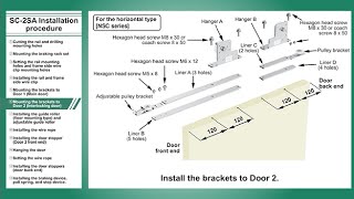 NITTO KOHKI Singleaction Doublesliding system SC2SA Installation procedure [upl. by Annadiana765]