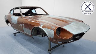 Datsun 240Z Restoration  Final Bodywork Stages Part 3 [upl. by Eillak]