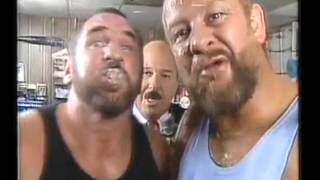 Bushwhackers arrive WWF 1989 [upl. by Nnairet51]