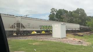 Union Pacific Chemical train sorry for my dad mom and my brother talking [upl. by Einaffets]