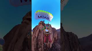 Tandem BASE jump with friends Only with Tandem BASE Moab [upl. by Claudy]