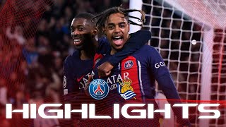 HIGHLIGHTS  PSG 20 REAL SOCIEDAD ⚽️🏆 UCL [upl. by Ayadahs]