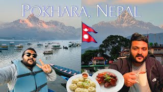 First Day in Pokhara Nepal  Most Beautiful Lake mein boat Ride amp Famous Places to eat Nepali food [upl. by Etheline]