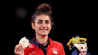 Hatice Kübra Ilgün  Taekwondo Highlights 2024 Paris olympic gold medalist in W 57 kg category [upl. by Eitsud850]