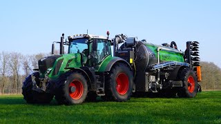 2024  Fendt 828  Zodebemesten  Schimmel Overberg  Kaweco  Injection slurry  Gülle ausbringen [upl. by Nelrac]