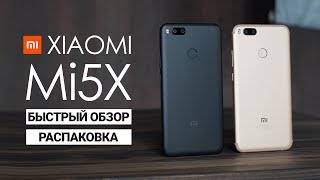 Распаковка Xiaomi Mi5x и быстрый обзор потенциального хита  сравнение камеры с Mi6 [upl. by Savart]