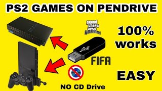 How To Play PS2 Games Using PENDRIVEUSB FatSlim [upl. by Niple]