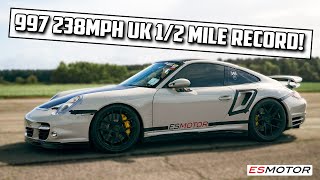 WORLDS FASTEST PORSCHE SETS NEW 238 MPH UK RECORD porsche esmotoruk porschelove 997 [upl. by Patnode]