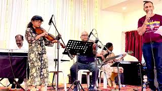 Deva Kirubai Endrum  Tamil Christian Song  Joshlyn Violin  Sherlyn Bass [upl. by Elsie]