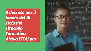 Concorso TFA Sostegno 2024 [upl. by Bekki]