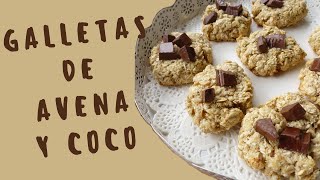 GALLETA DE AVENA Y COCO super fácil [upl. by Okiram]