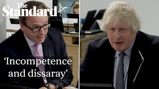 Incompetence and disarray Boris Johnson is grilled at the Covid Inquiry [upl. by Herzig467]