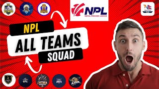 NPL All teams squad  Nepal Premier League  npl fyp squad watch cricketmatch trending video [upl. by Noiro]