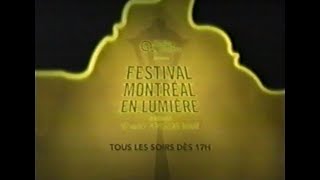 Festival Montréal en Lumière  2003  Publicité [upl. by Orgel]