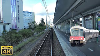 4K Cabride RER B MassyPalaiseau  Aéroport Roissy CDG 1 [upl. by Anuahsat]