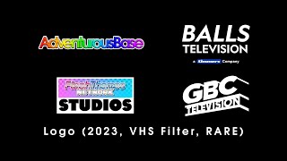 AdventurousBase  Balls Television  FlashThemes Network Studios  GBC Logo 2023 VHS Filter RARE [upl. by Leahcimdivad]