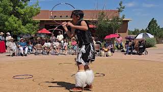 3RD ANNUAL NAKOTAH LARANCE YOUTH HOOP DANCE CHAMPIONSHIP 2024  Apaolo Benally Aug 4 2024 [upl. by Annice]