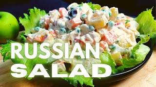 Quick and Easy Russian Salad Recipe [upl. by Eirolav689]