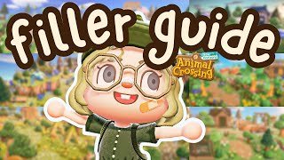 Ultimate FILLER GUIDE  items to use tips amp process  Animal Crossing New Horizons [upl. by Kobi]