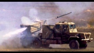 Bateleur  127 mm 40 tube Multiple Rocket launcher [upl. by Lahey]