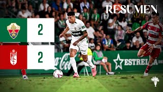 Elche CF 22 Granada CF  Resumen Jornada 5 de laligahypermotion en el Martínez Valero [upl. by Semajwerdna]