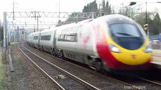 Virgin Trains Pendolino At Full Speed 125mph  200kmh [upl. by Llyrehc]