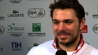 Stan Wawrinka looks ahead to the Davis Cup Final [upl. by Quitt287]