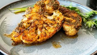 The BEST Roasted Cauliflower Steak [upl. by Nnawaj]