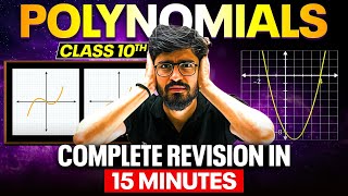 POLYNOMIALS  Complete Revision in 15 Minutes 🔥  Class 10th Board [upl. by Babette]