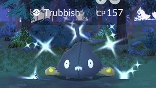 Hunting ✨ Shiny Trubbish On Spotlight Hour in PokemonGo [upl. by Aicenra]