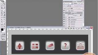 Photoshop Tutorial Create Web icons  Navigation Bar [upl. by Garey497]