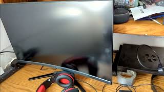 CRUA 27quot 144hz165HZ Curved Gaming Monitor Full HD 1080P 1800R Frameless Computer Monitor [upl. by Silado]