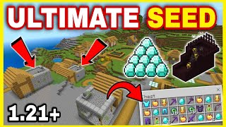 🔥Ultimate Seed Minecraft 121 Bedrock  best minecraft seeds bedrock edition [upl. by Rockel]