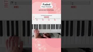 Faded Alan Walker  Easy Piano Tutorial Part 3 pianotutorial christianmusic christianpiano [upl. by Nelda]