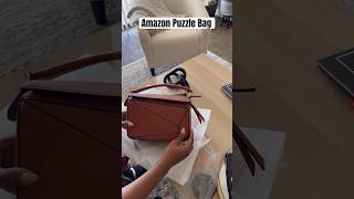 Amazon Puzzle Bag  Loewe Mini Puzzle Dupe  Get The Look For Less [upl. by Selmner358]