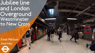 London Underground amp Overground First Person Journey  Westminster to New Cross [upl. by Nirik]