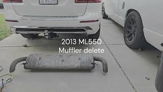 2013 ML550 Muffler delete [upl. by Weinman644]