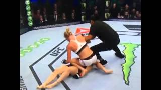 Holly Holm vs Ronda Rousey Knockout [upl. by Farny25]